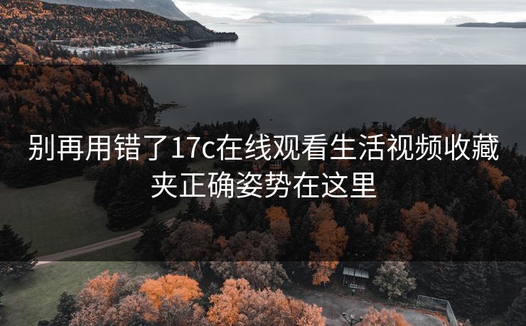 别再用错了17c在线观看生活视频收藏夹正确姿势在这里 别再用错了17c在线观看生活视频收藏夹正确姿势在这里